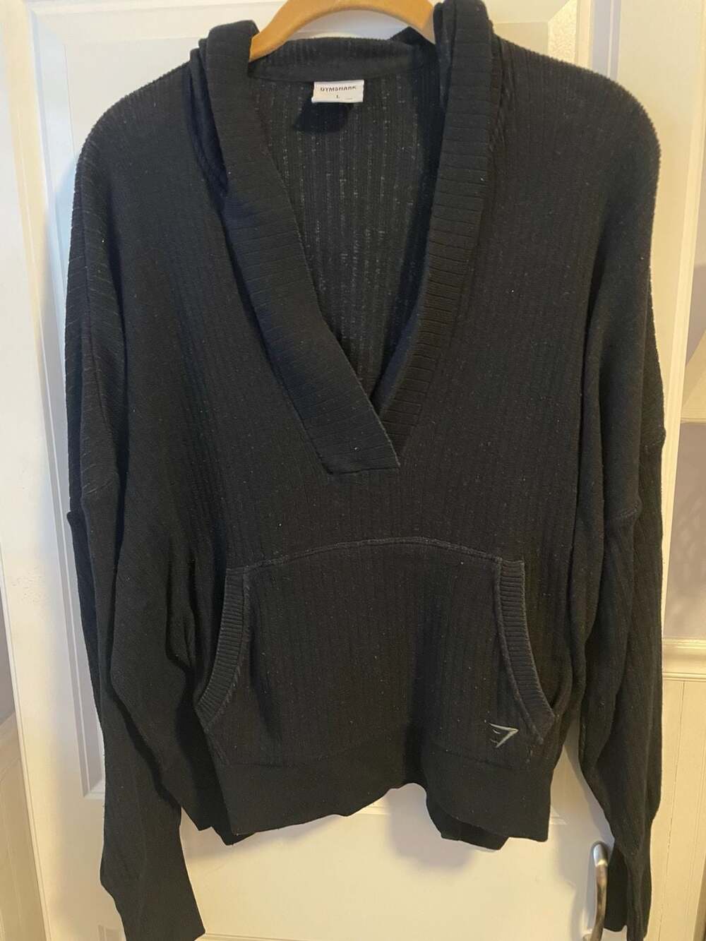 Gymshark Pause Knitwear Hoodie Black Size L
